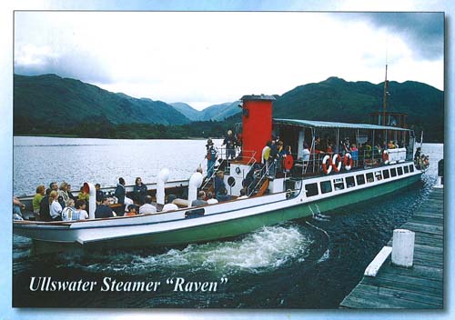 Ullswater Steamer Raven postcards